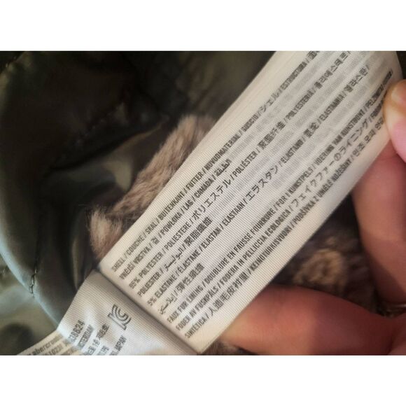 Hollister Coat Women's XS Olive Green Parka Faux Fur Lined Hooded Winter - Picture 4 of 5